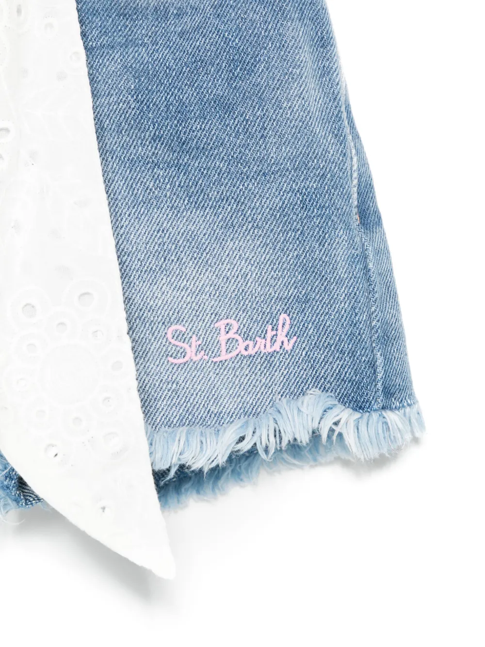MC2 Saint Barth Kids Spijkershorts Blauw