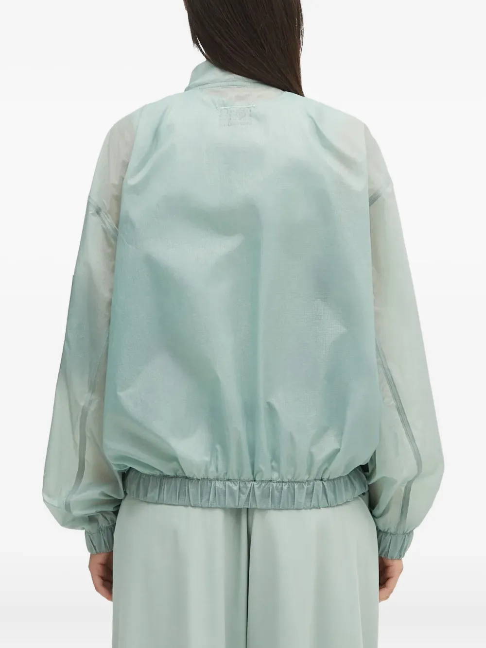 MM6 Maison Margiela Bomberjack met rits Groen