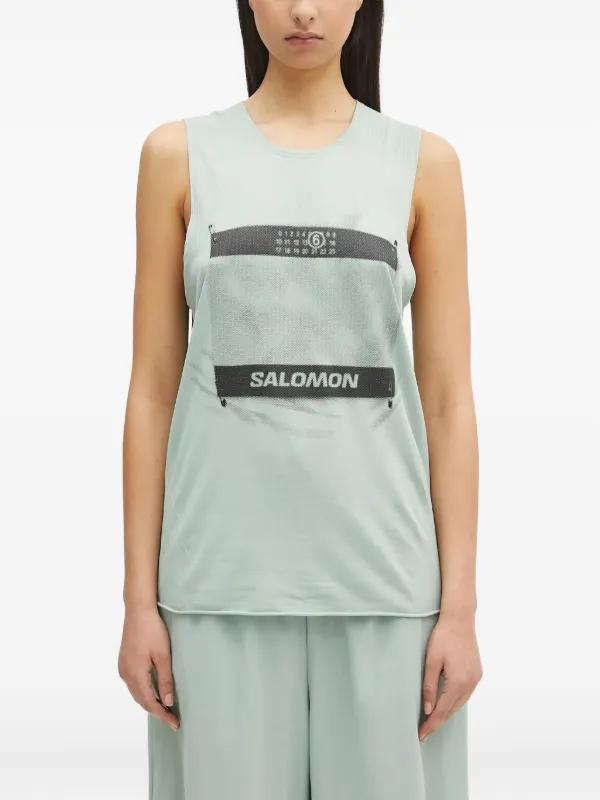 MM6 Maison Margiela x Salomon ノースリーブトップ | ブルー