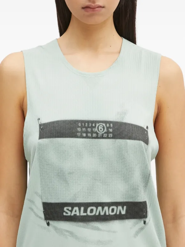 MM6 Maison Margiela x Salomon ノースリーブトップ | ブルー
