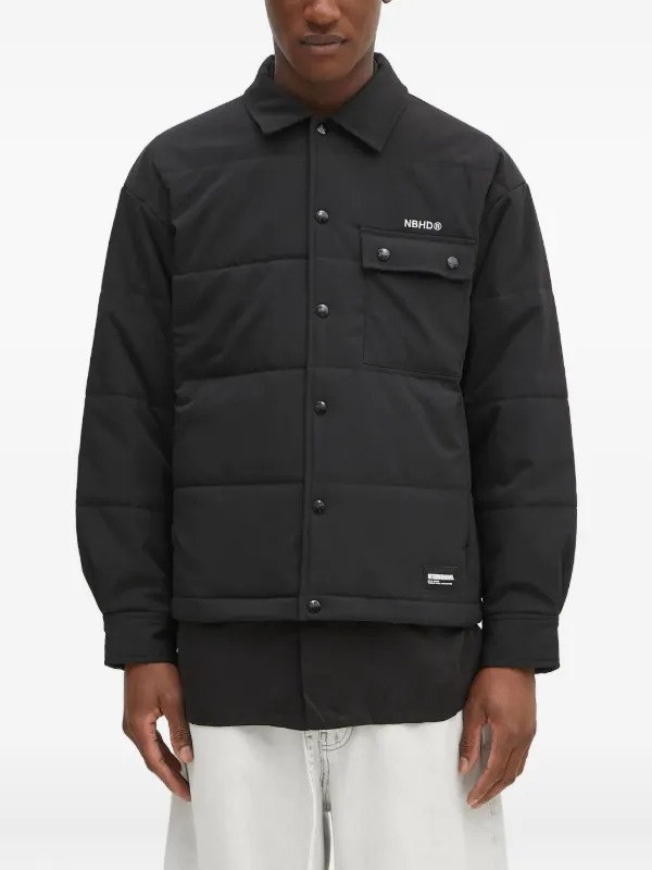 Neighborhood パデッド シャツジャケット | ブラック | FARFETCH JP