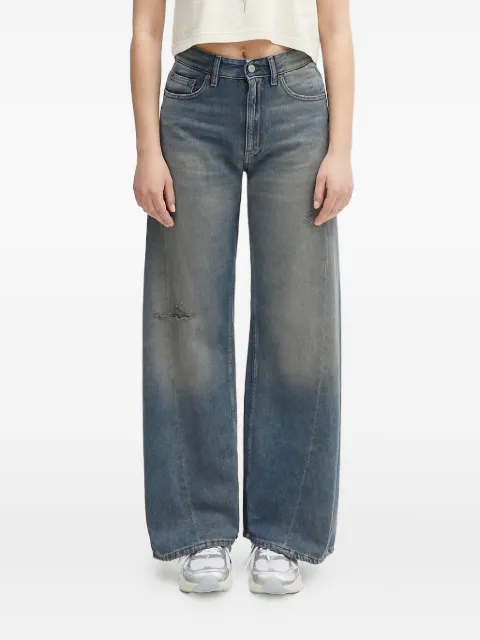 MM6 Maison Margiela jeans anchos con efecto lavado