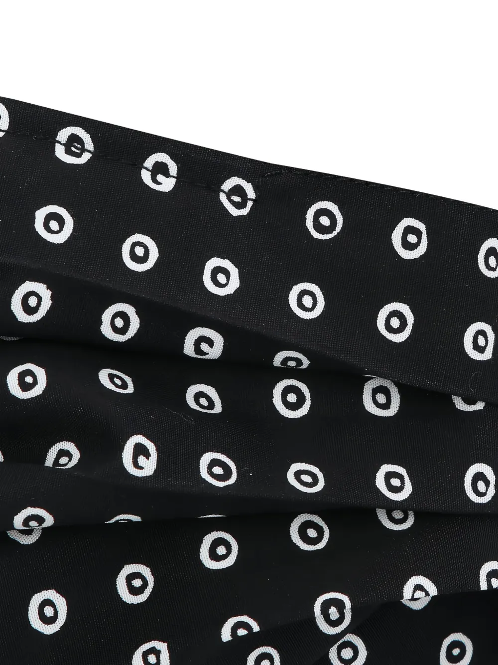 10 CORSO COMO circle-print face mask Zwart