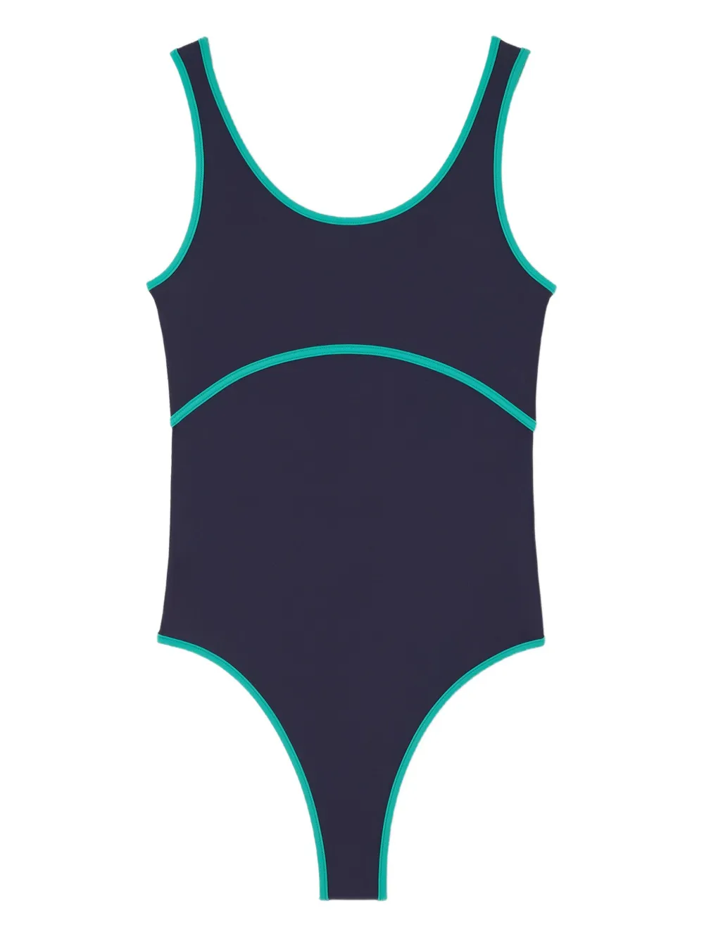 Sunnei Arena contrast-trim swimsuit | Grey | Image 1