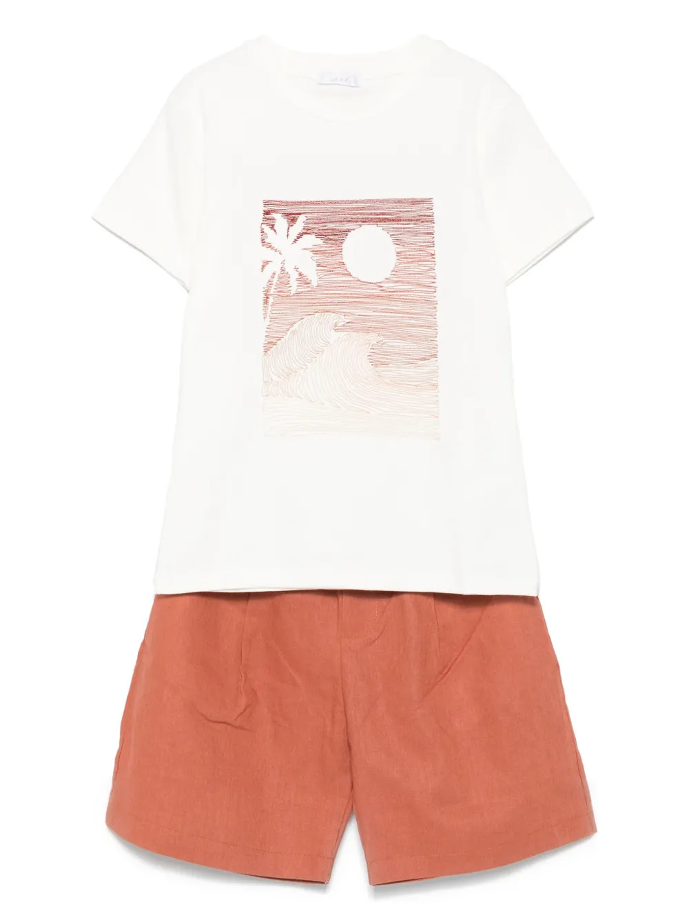 Miss Grant Kids Shorts met trekkoord Bruin
