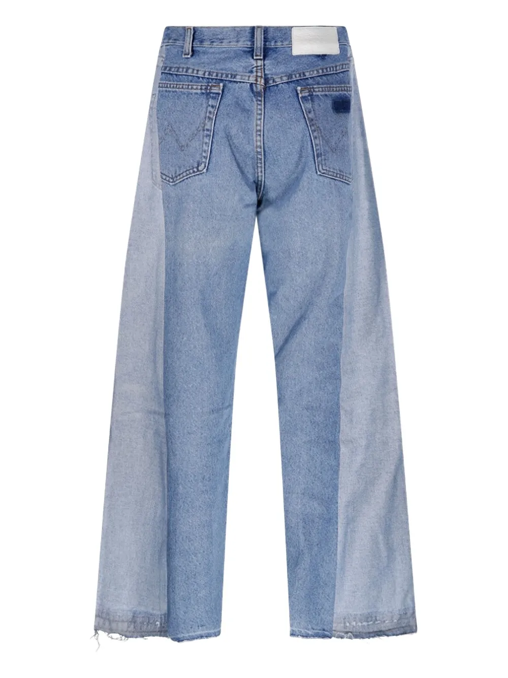 E.L.V DENIM Maya panelled frayed jeans | Wide-Leg Jeans | Image 2
