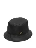 Borsalino logo-plaque bucket hat - Black
