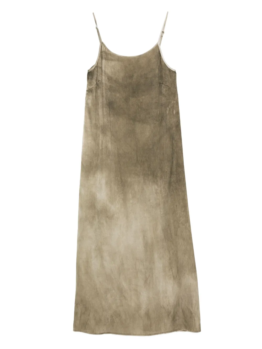 Uma Wang silk-blend dress Groen