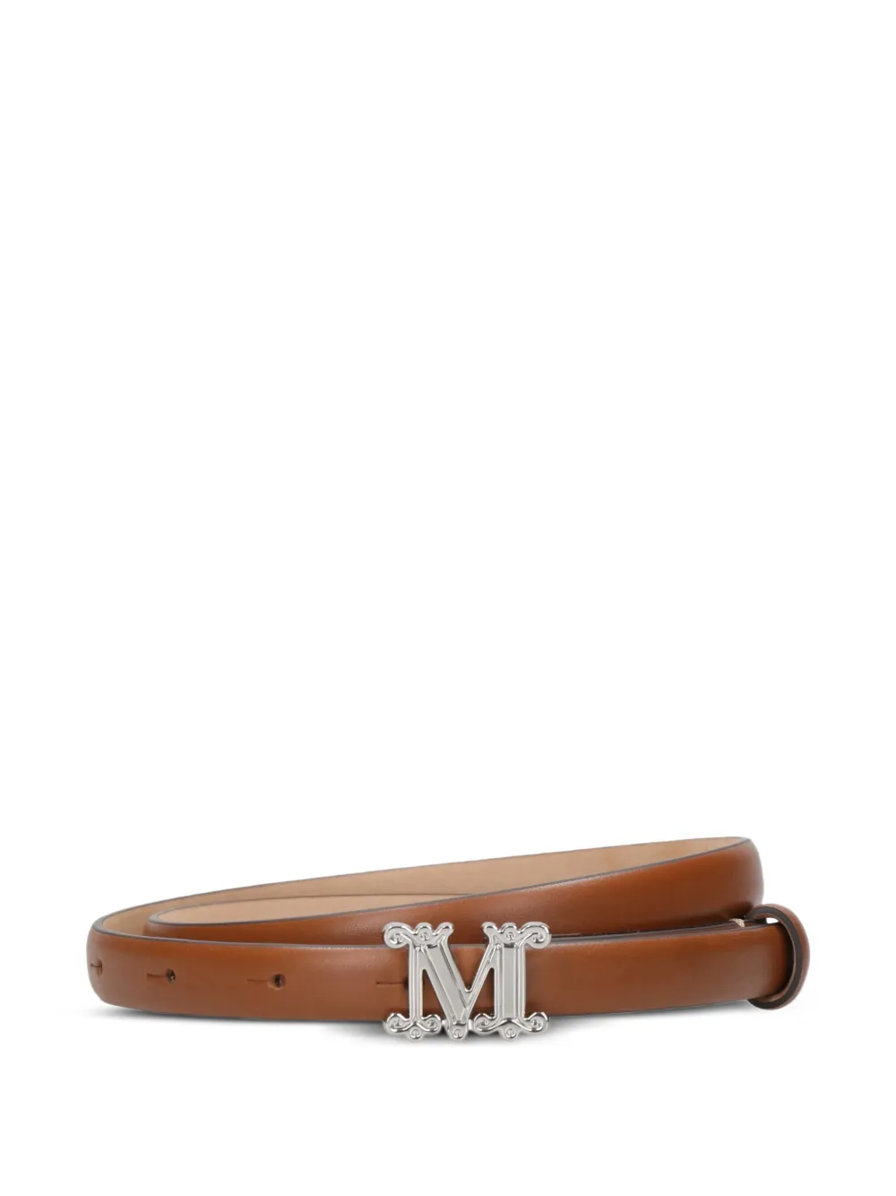 Max Mara logo-buckle leather belt | Brown | Image 1