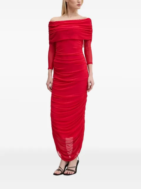 NEVER FULLY DRESSED off-shoulder maxi dress