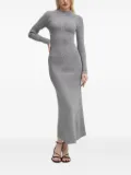 NEVER FULLY DRESSED ribbed maxi dress - Grey