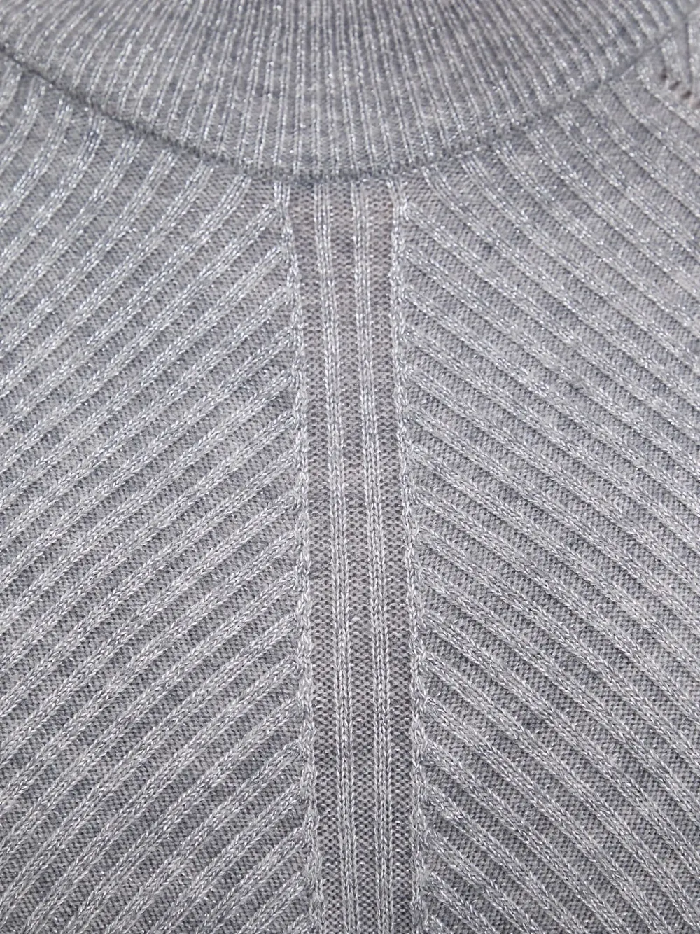 NEVER FULLY DRESSED Geribbelde maxi-jurk Grijs