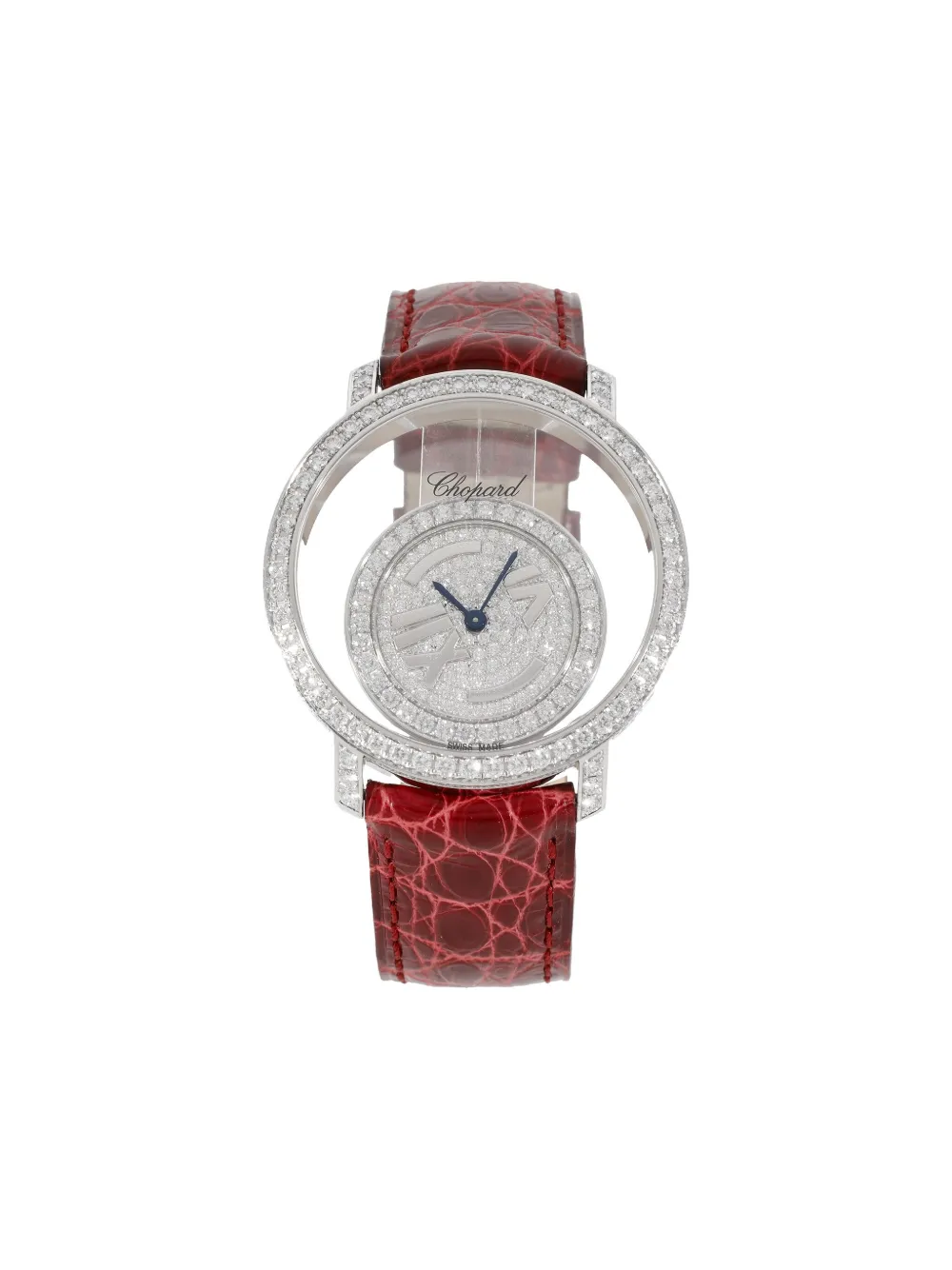 Chopard Pre-Owned Happy Diamonds 36mm - Bianco