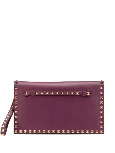 Valentino Garavani Pre-Owned 2000-2017 Nappa Rockstud Wristlet clutch bag