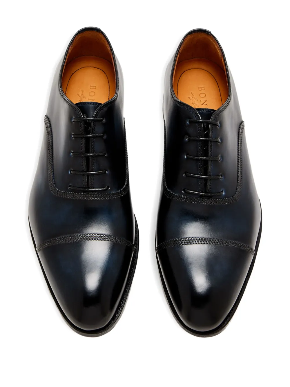 Bontoni Leren derby schoenen Blauw
