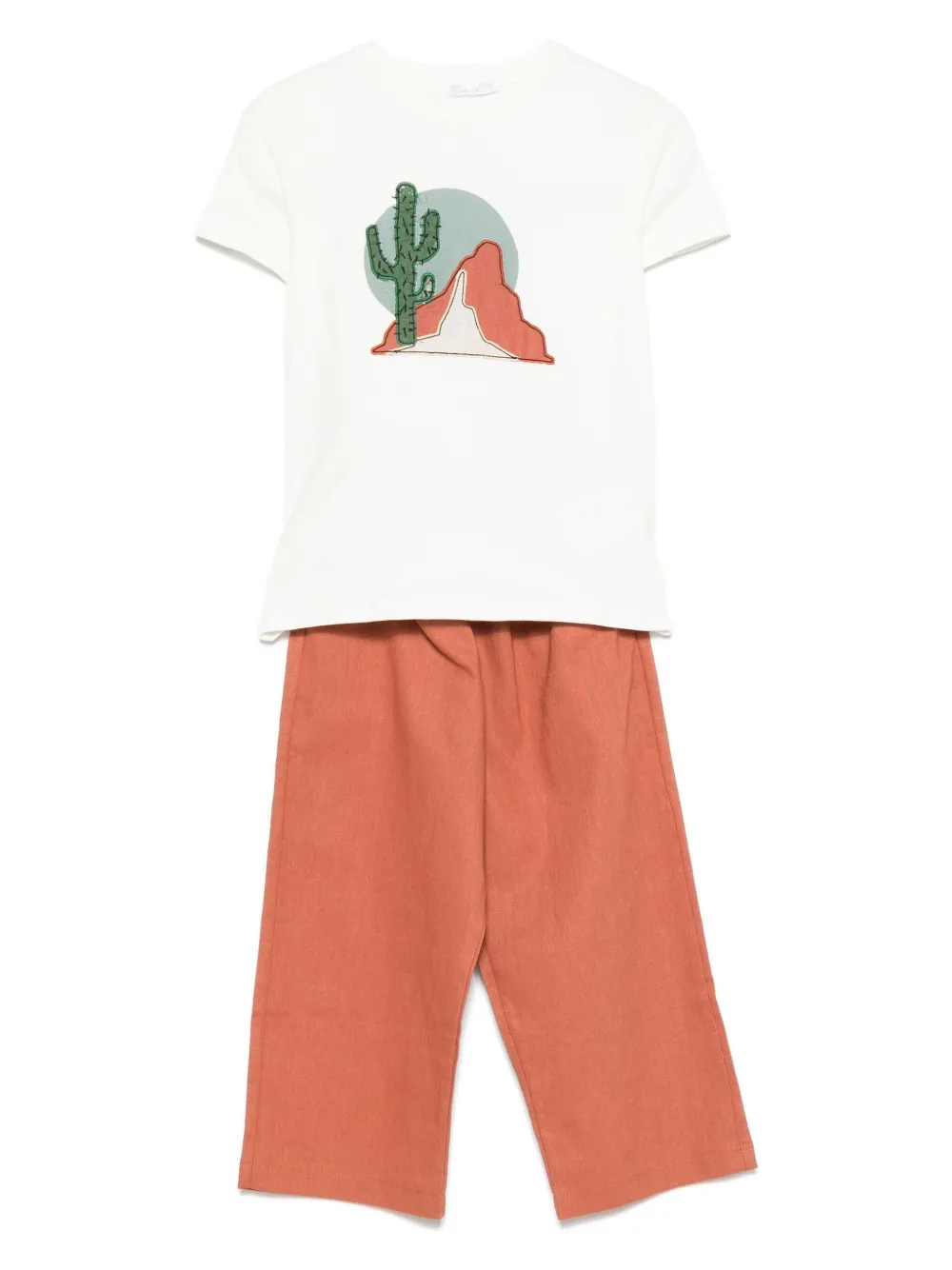 Miss Grant Kids Broek met elastische taille Bruin