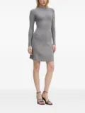 NEVER FULLY DRESSED ribbed midi dress - Grey