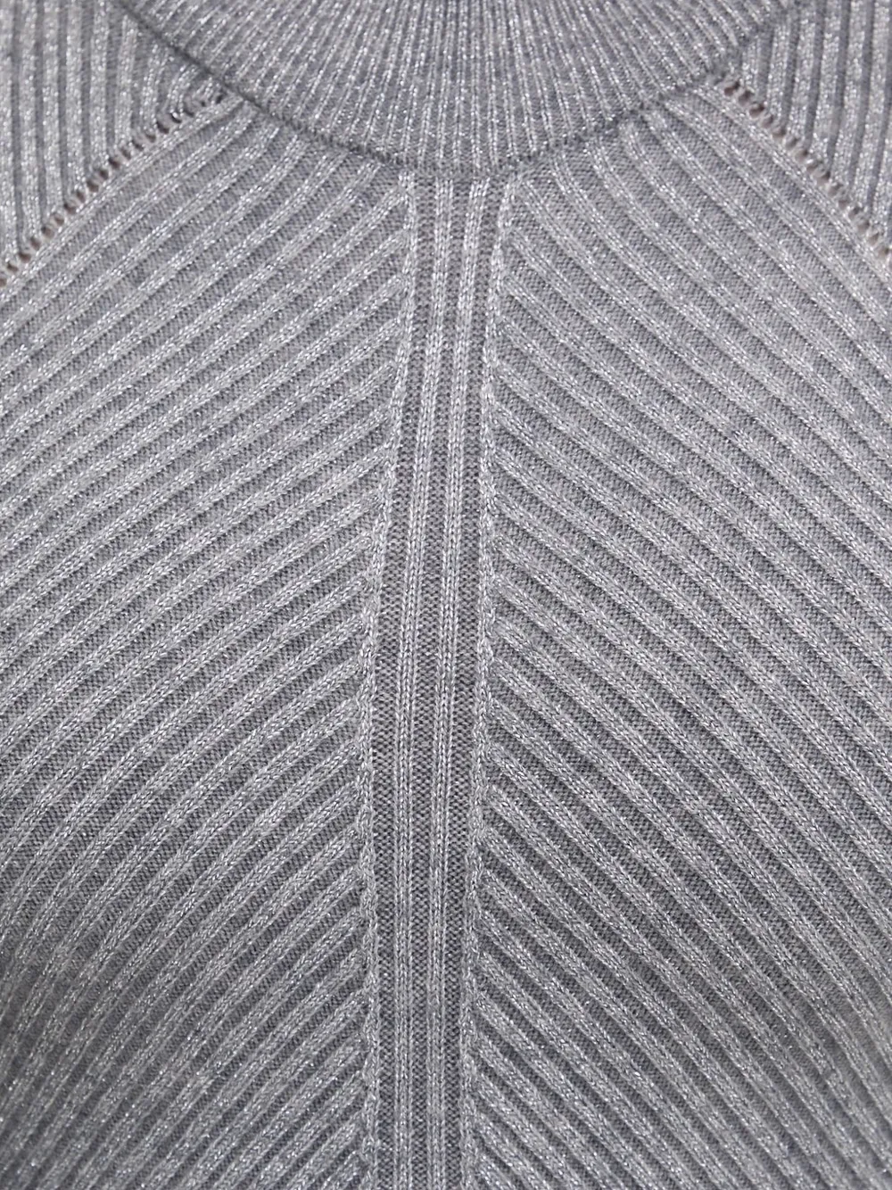 NEVER FULLY DRESSED Geribbelde midi-jurk Grijs