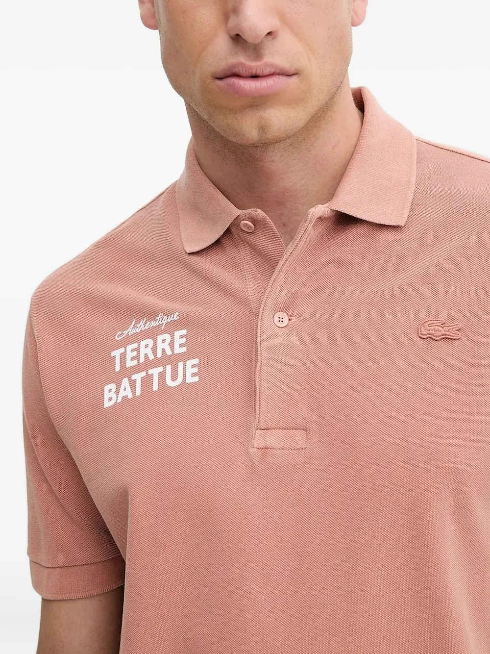 Lacoste embroidered polo shirt Oranje