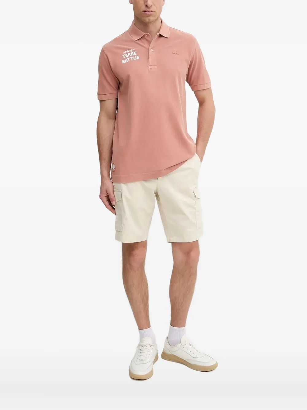 Lacoste embroidered polo shirt Oranje