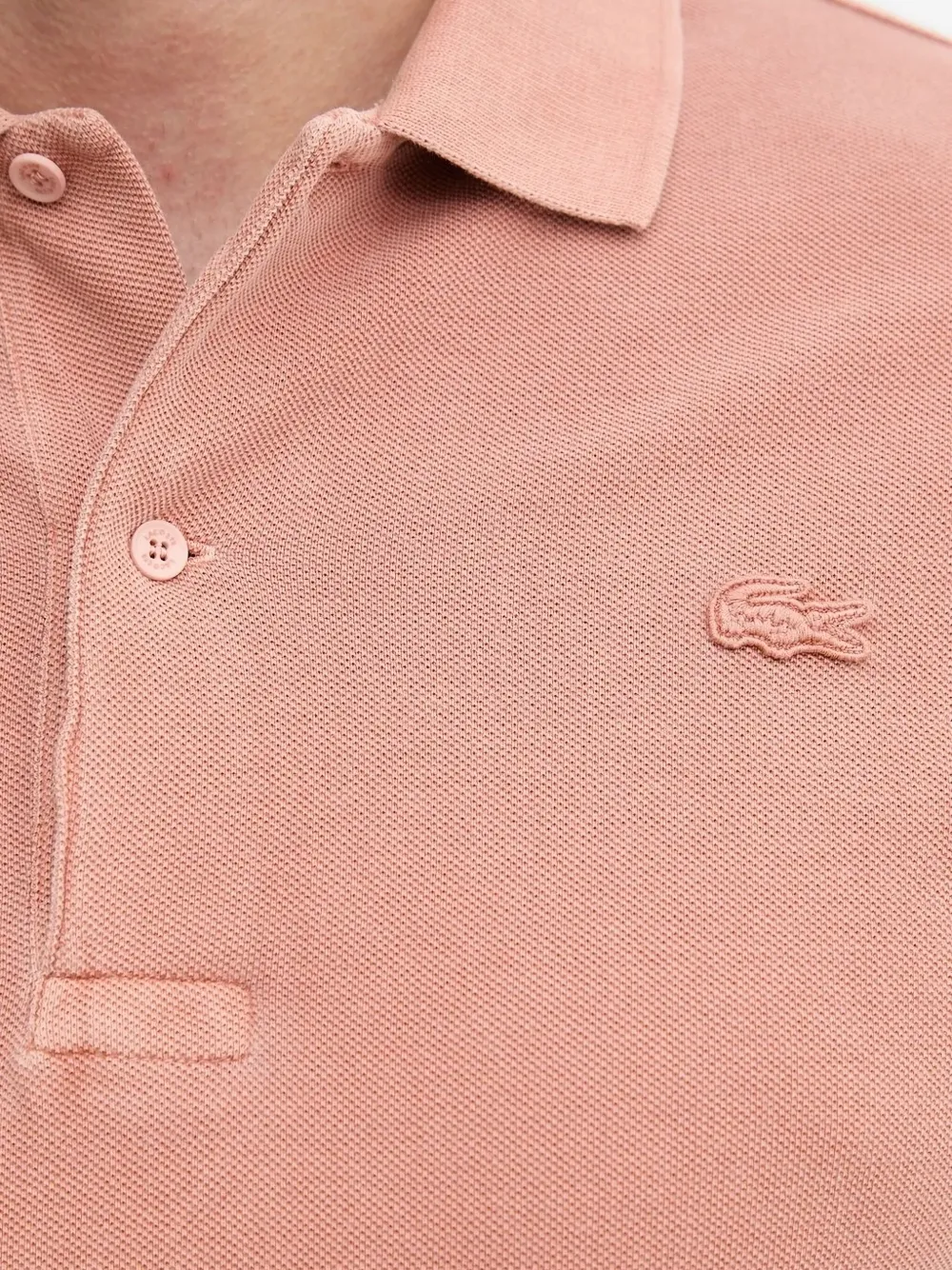 Lacoste embroidered polo shirt Oranje