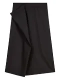 Kenzo asymmetric midi skirt - Black
