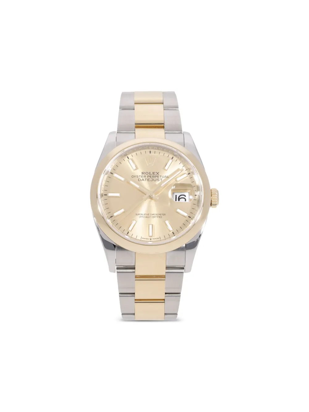 Rolex プレオウンド デイトジャスト 36mm - ゴールドトーン Rolex プレオウンド デイトジャスト 36mm - ゴールドトーン