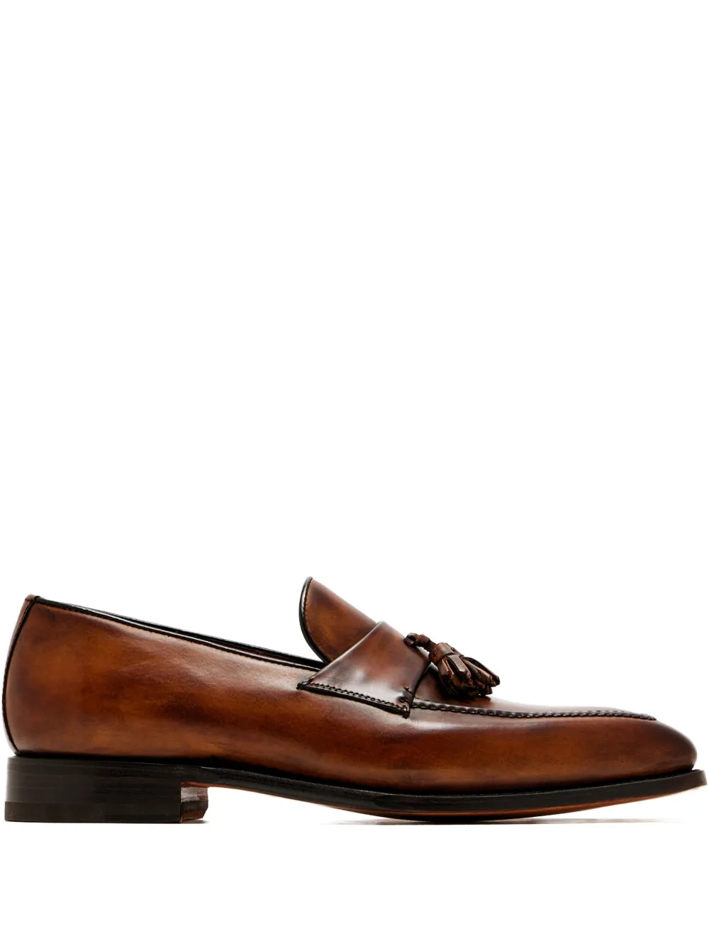 Bontoni Ovidio tassel leather loafers | Brown | Image 1