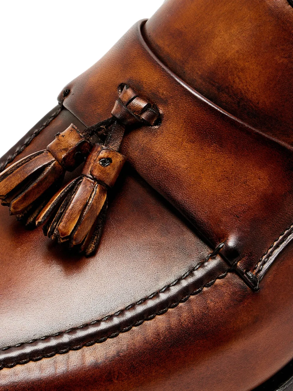 Bontoni Ovidio leren loafers met kwastje Bruin