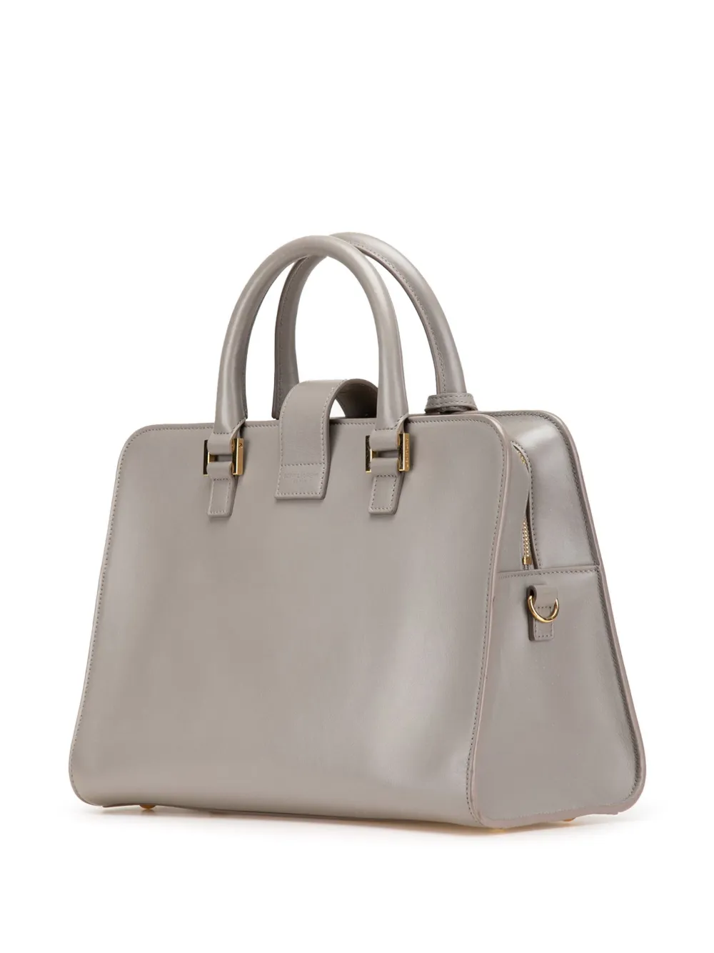 Pre-owned Saint Laurent 2017 Small Leather Monogram Cabas Satchel