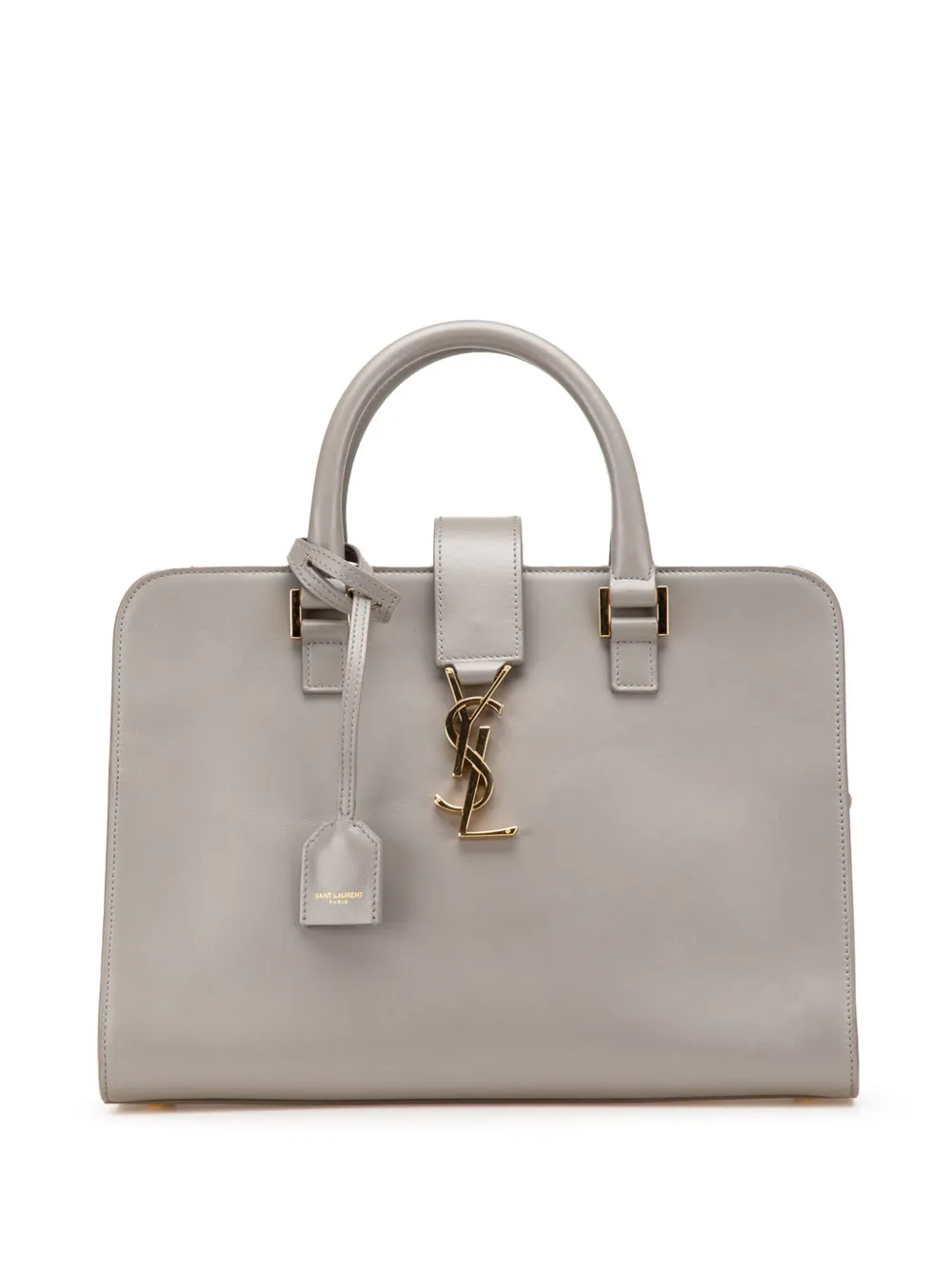 Pre-owned Saint Laurent 2017 Small Leather Monogram Cabas Satchel