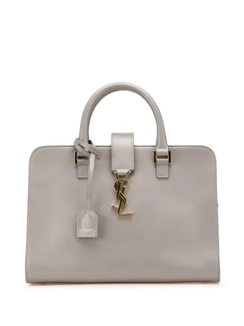 Saint Laurent Pre-Owned 2017 スモール レザー モノグラム カバ サッチェルバッグ