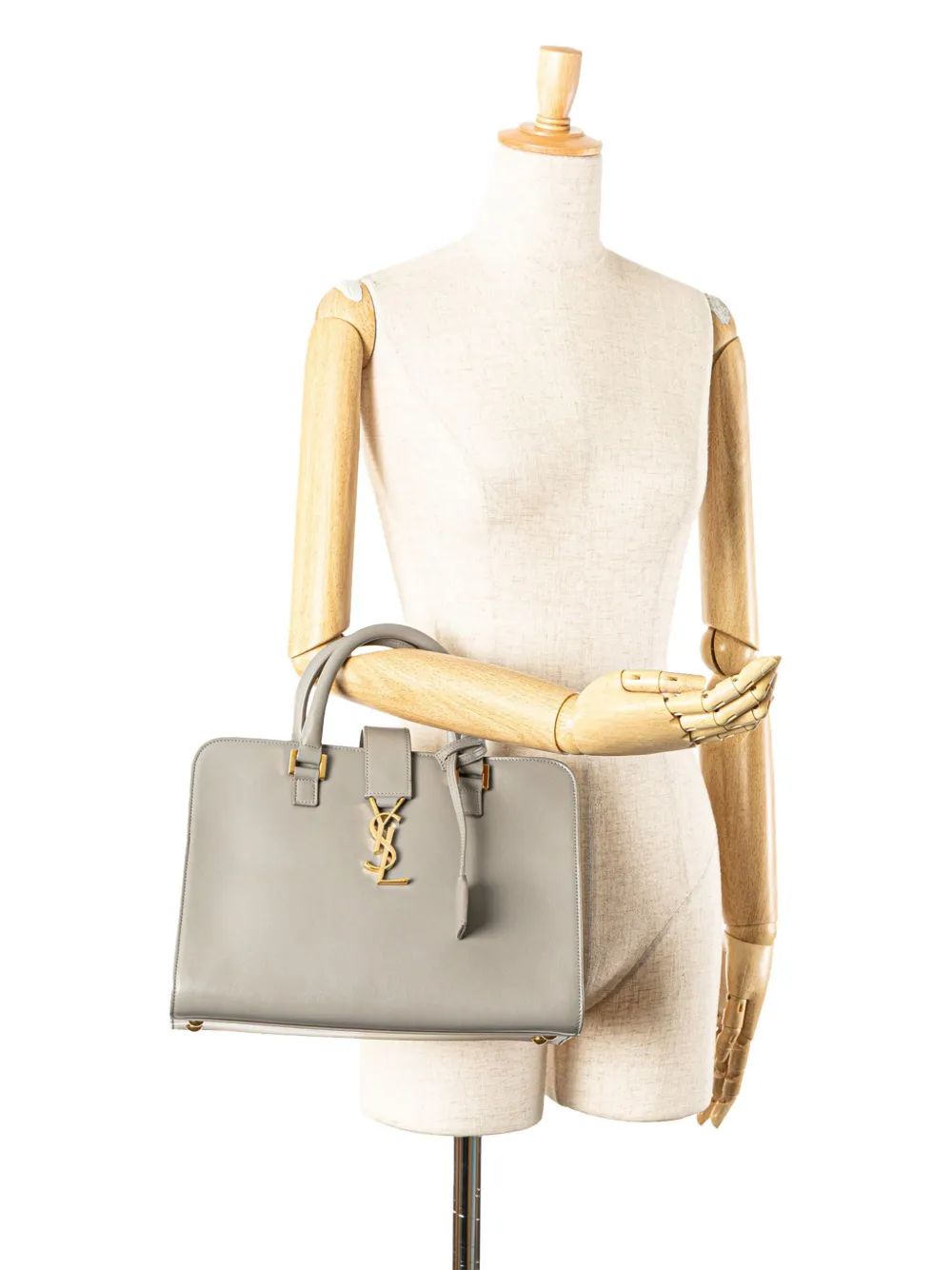 Saint Laurent Pre-Owned 2017 Small Leather Monogram Cabas satchel | Pre-Owned | Image 2