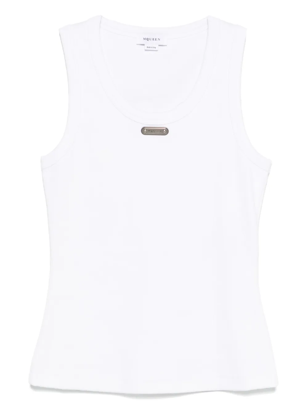 logo-plaque tank top