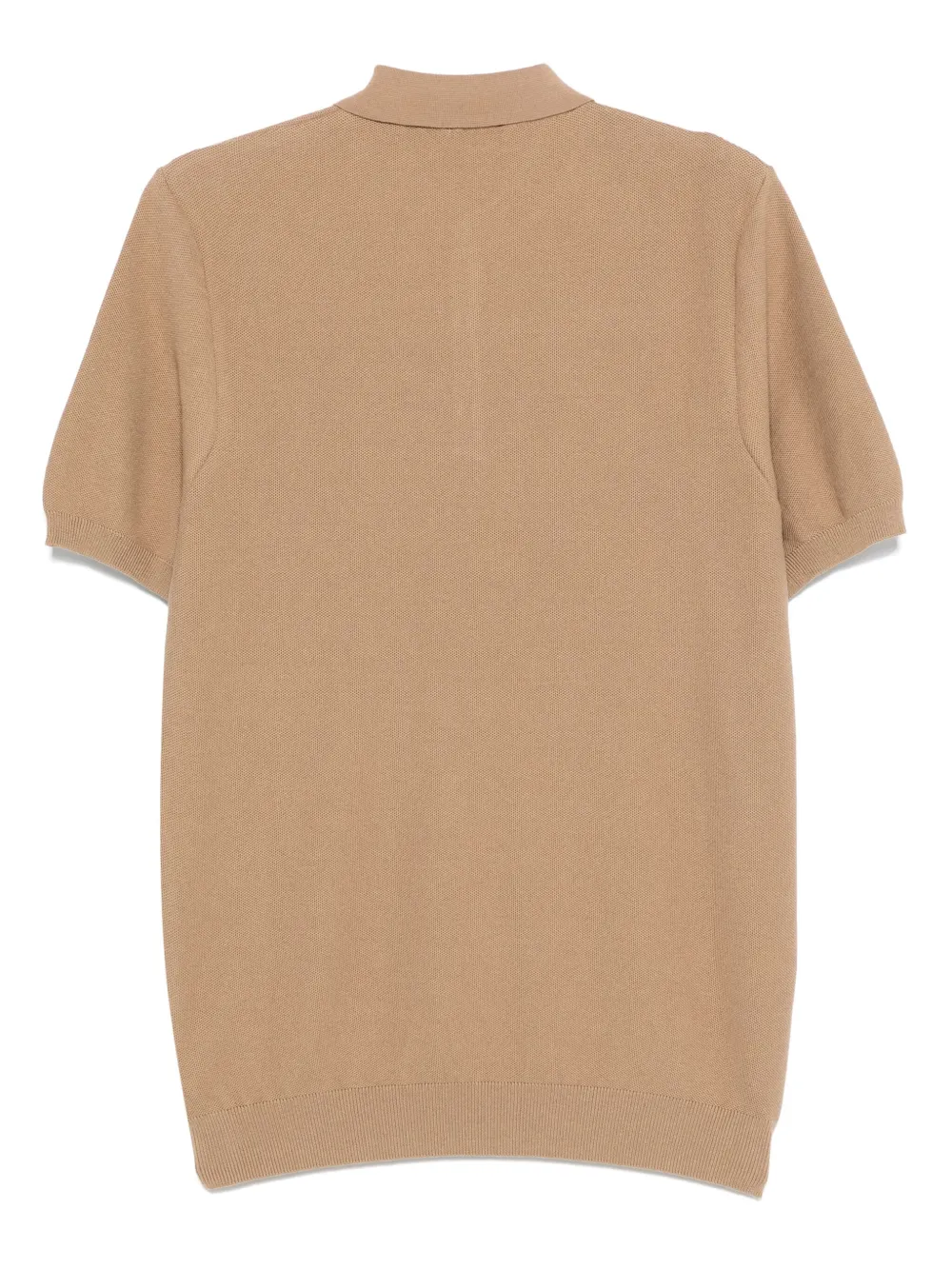 Sunspel Fijngebreid poloshirt Bruin