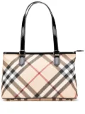 Burberry Pre-Owned 2000-2017 Supernova Check Coated Canvas tote bag - Brown