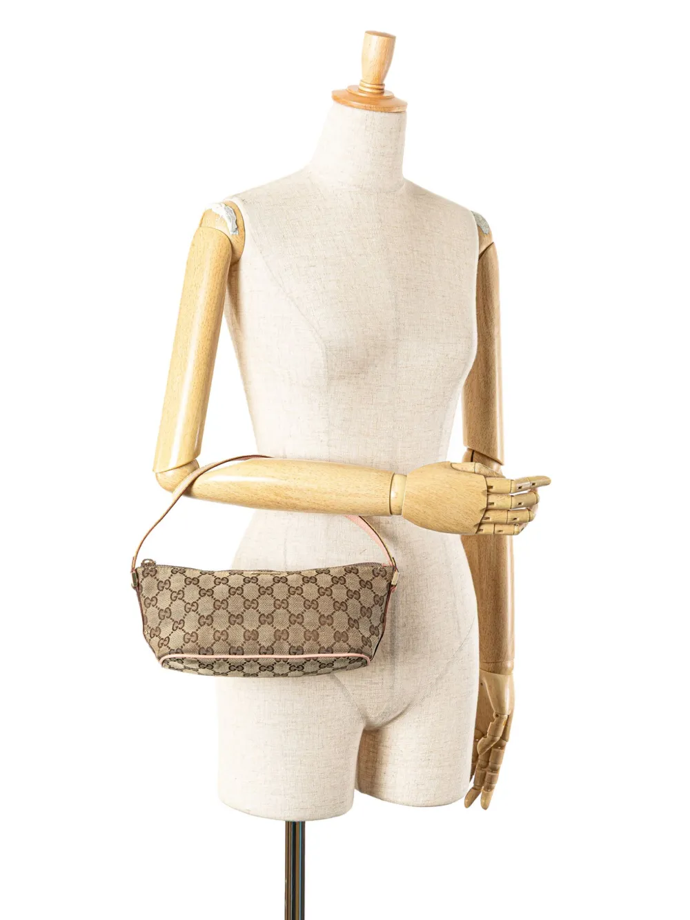 Gucci Pre-Owned 2000-2015 GG Canvas Web Boat shoulder bag | Pre-Owned | Image 2
