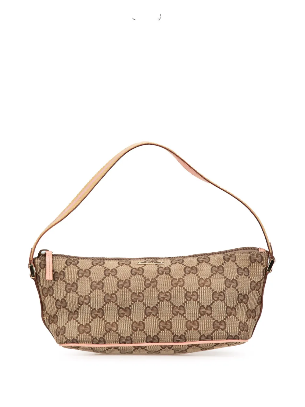 Gucci Pre-Owned 2000-2015 GG Canvas Web Boat shoulder bag | Brown | Image 1