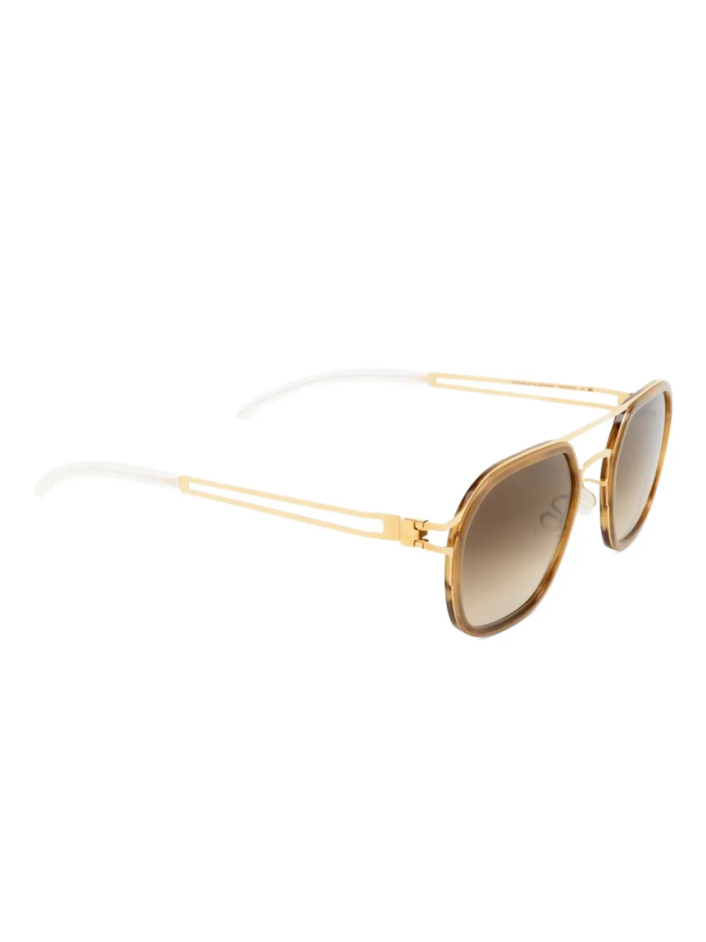 Mykita Leeland pilot-frame sunglasses Geel