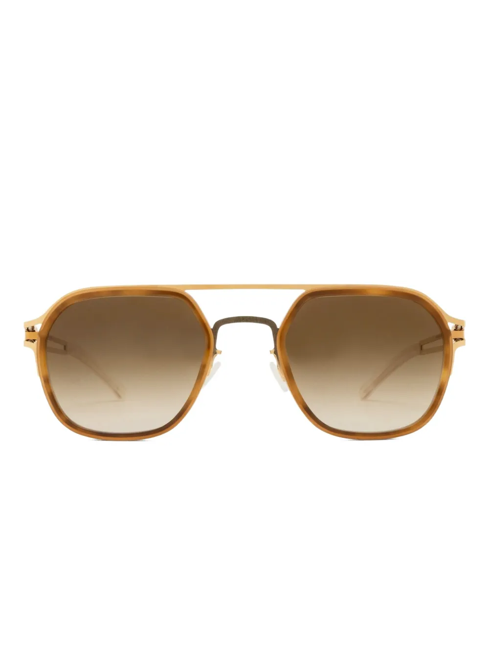 Mykita LEELAND SUN A76-Glossy Gold Milky Indigo Geel