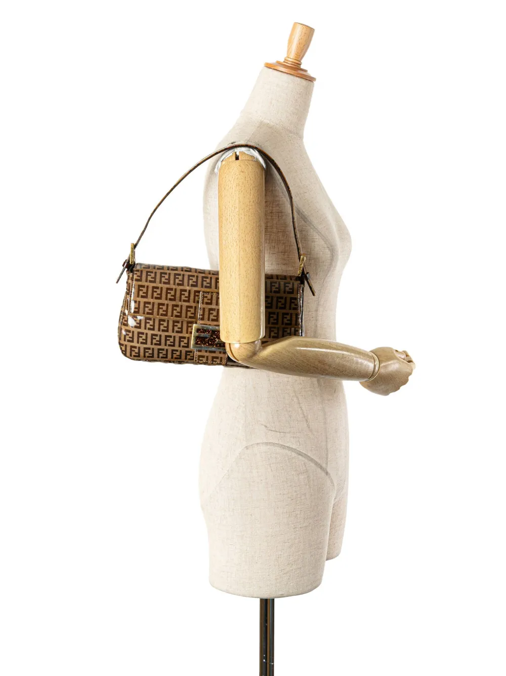 Fendi Pre-Owned 20th Century Zucchino Crystal Baguette shoulder bag | Pre-Owned | Image 2