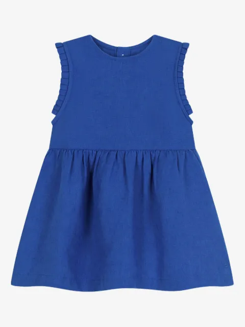 Petit Bateau ruffled sleeveless dress