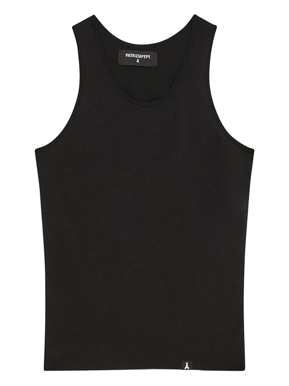 Patrizia Pepe logo-label vest top | Black | Image 1