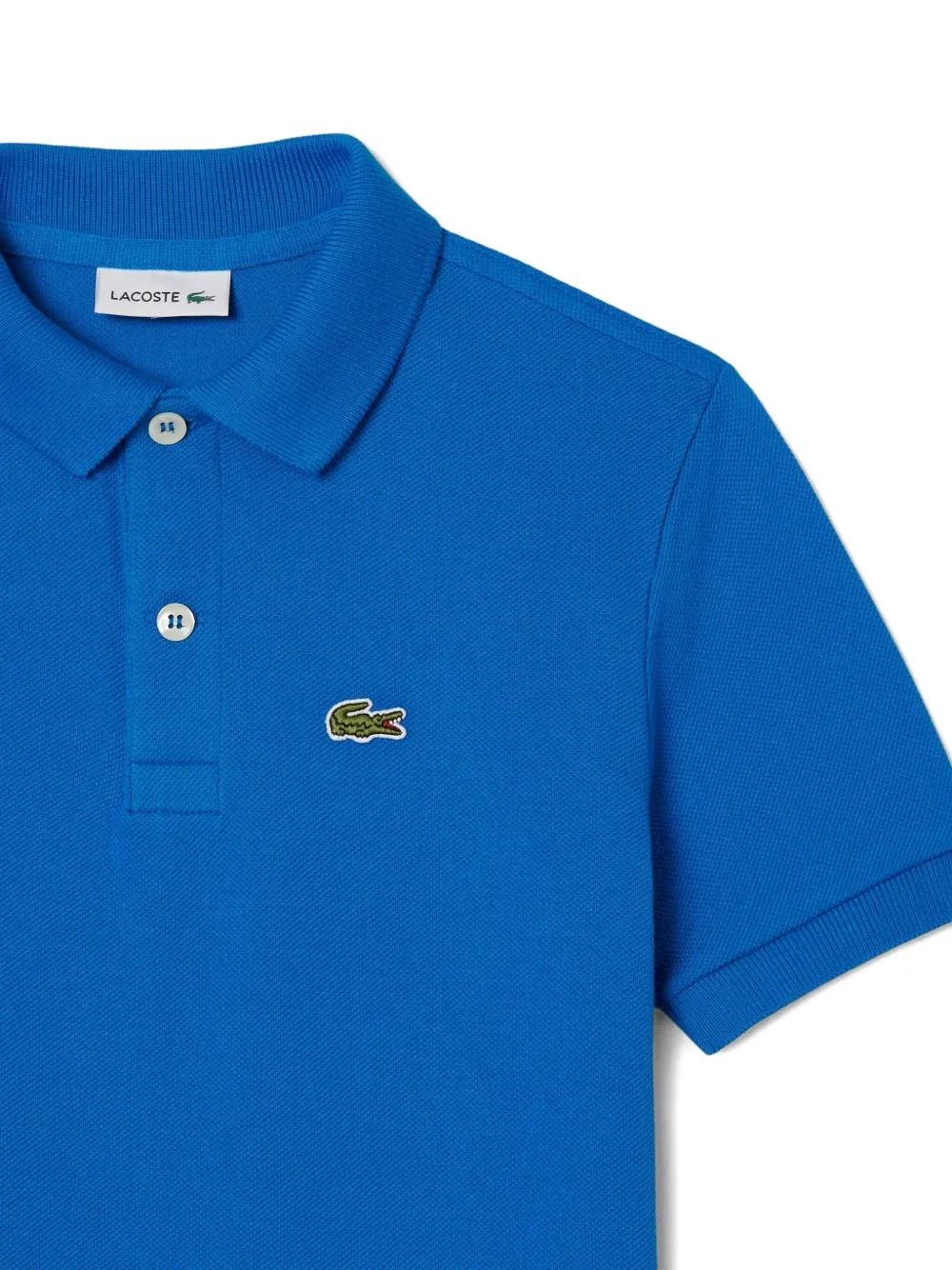 Lacoste Kids Katoenen poloshirt Blauw