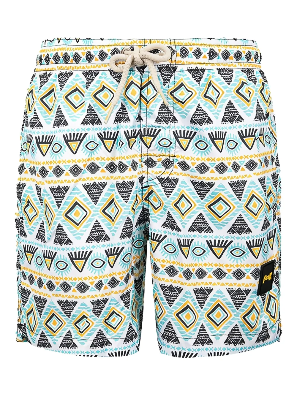 F**K kids Zwembroek met geometrische print Blauw