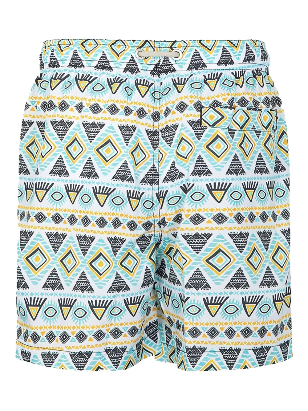 F**K kids Zwembroek met geometrische print Blauw