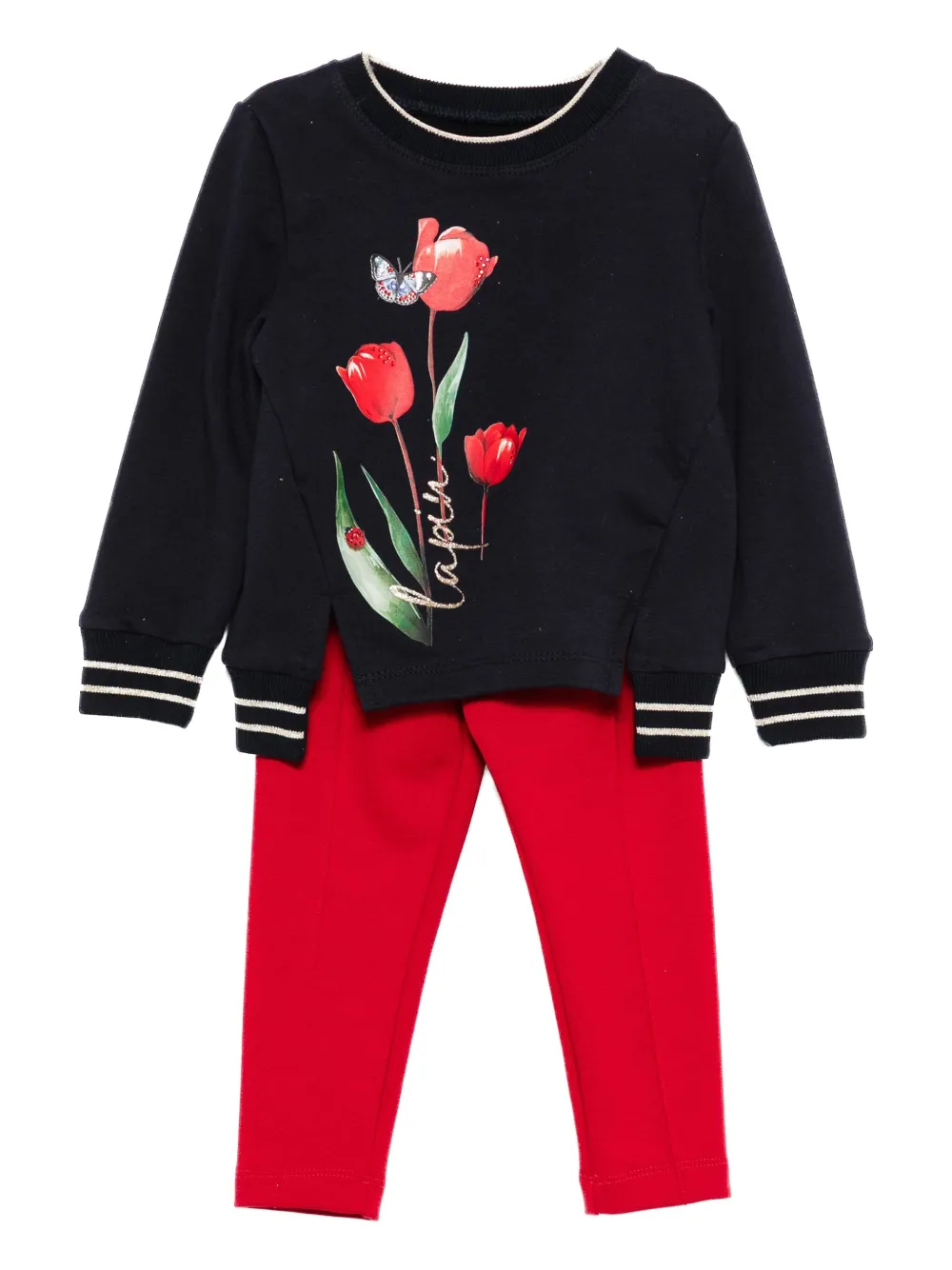 Lapin House tulip-print tracksuit set | Blue | Image 1