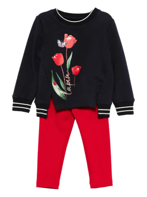Lapin House tulip-print tracksuit set
