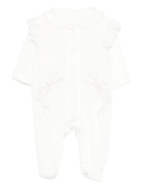 Lapin House ruffled bow-detail pyjamas