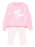Lapin House sequin-embellished check tracksuit set - Pink